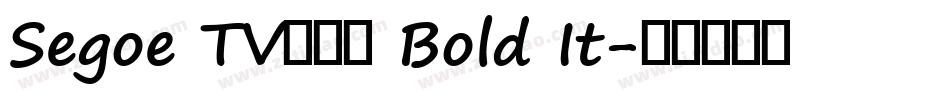 Segoe TV兰亭黑 Bold It字体转换